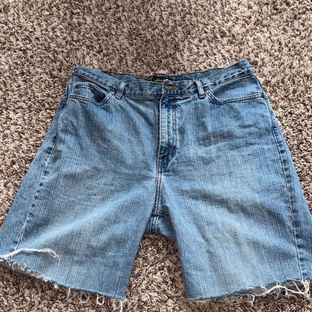 Eddie Bauer Light Blue Denim Jean Shorts